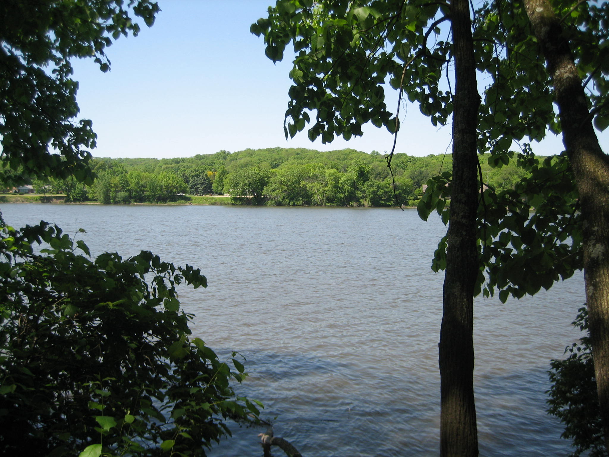 The Rock River from its banks at Lowden State Park