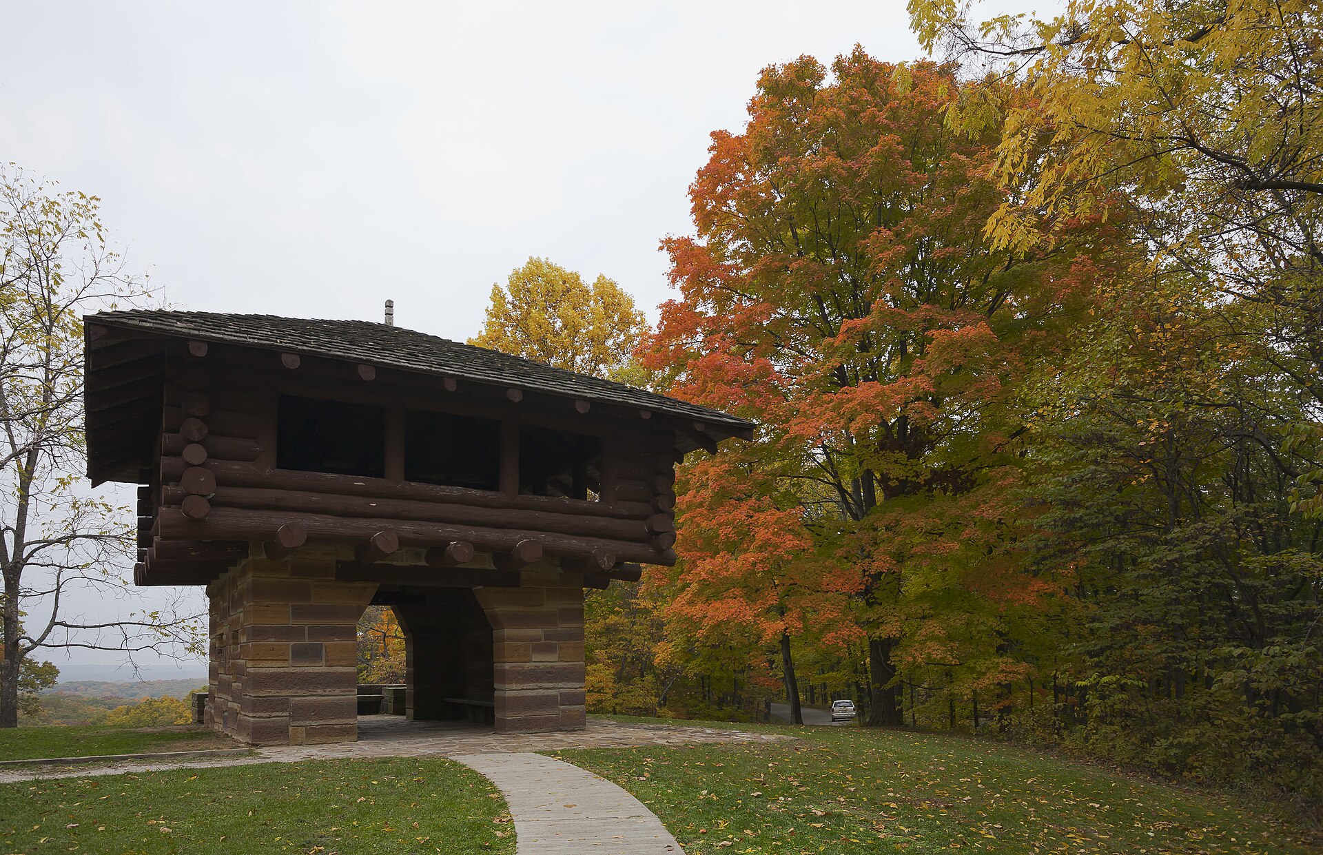 An observation tower in Brown County State Park