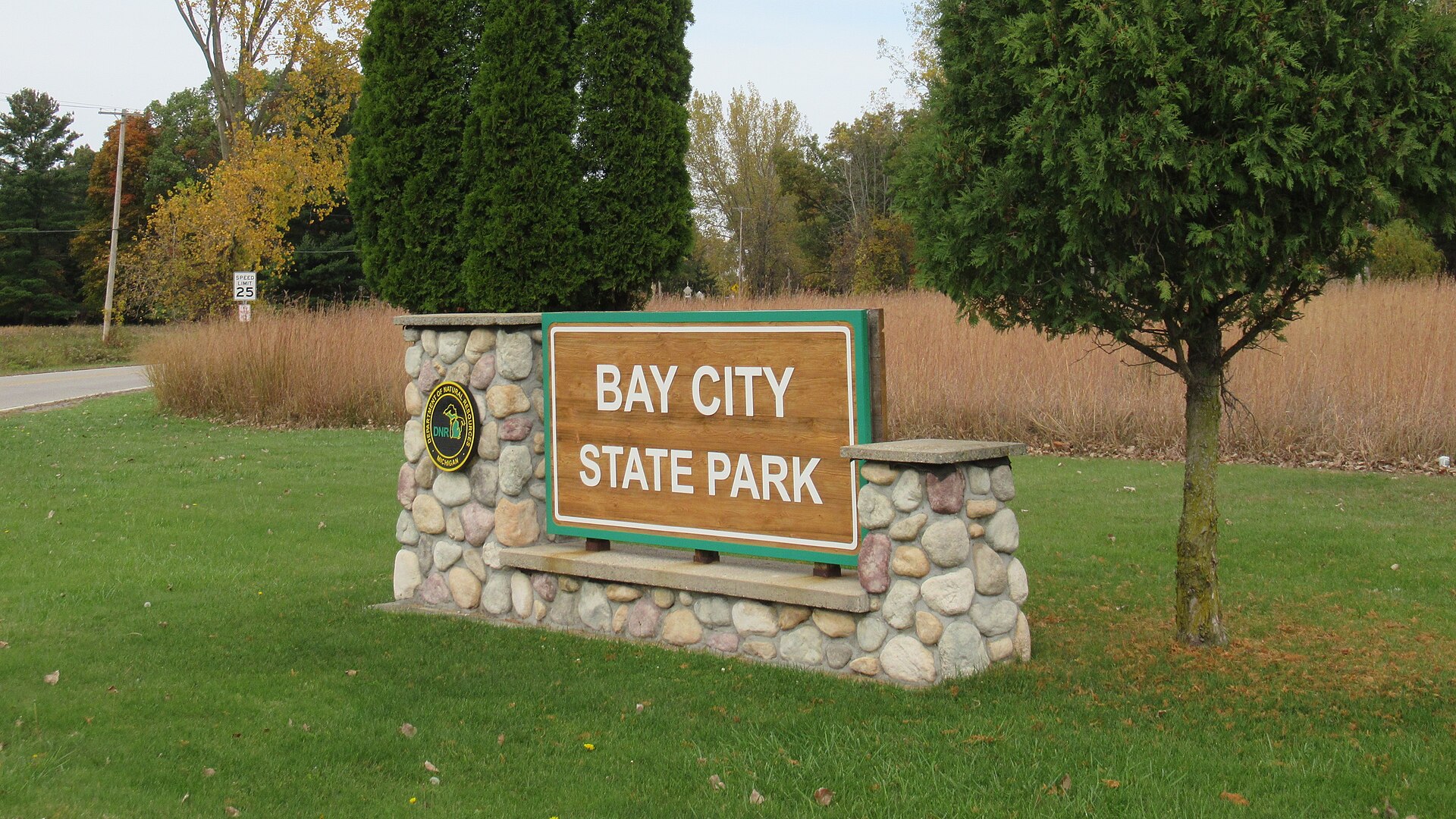 Bay City State Park Entrance Sign