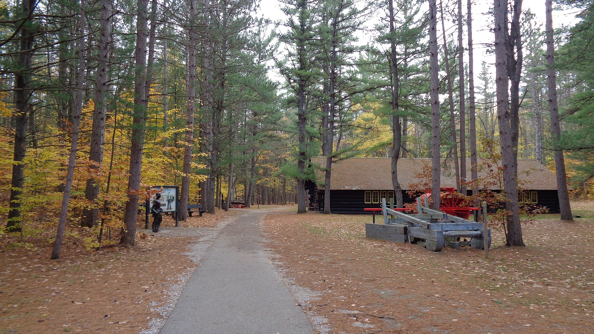 Hartwick Pines State Park logging museum