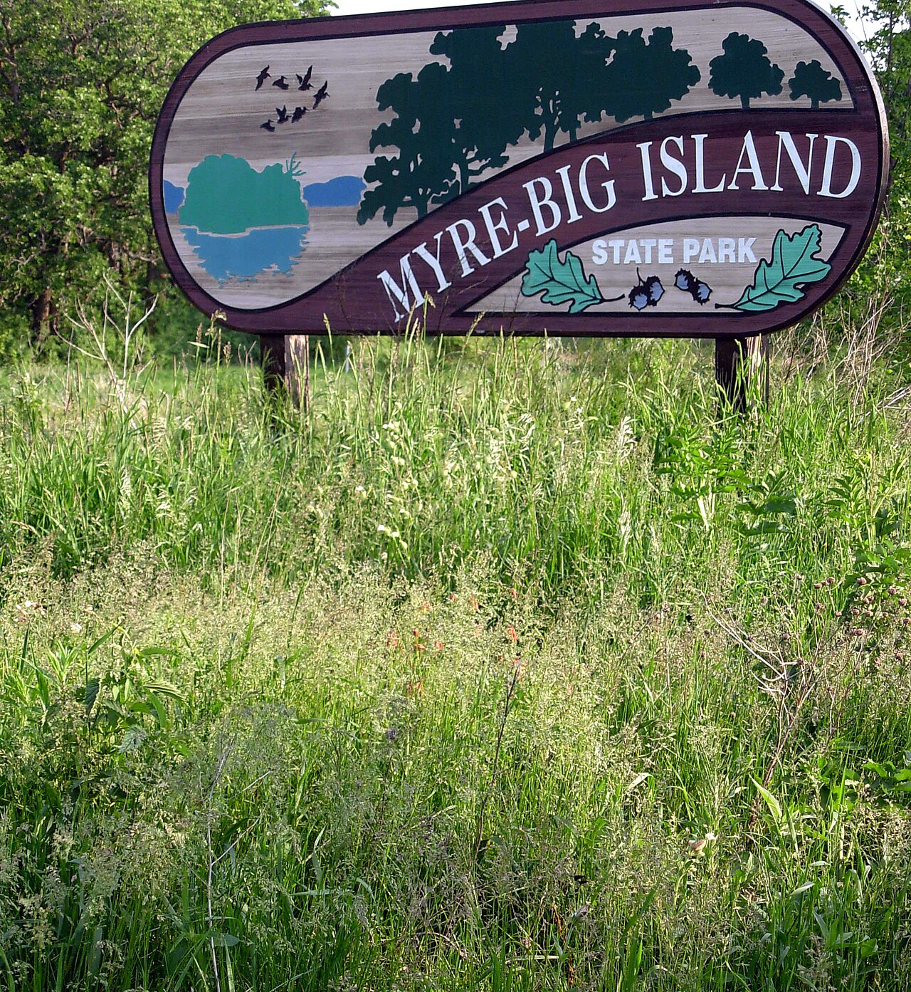 Myre-Big Island State Park entrance