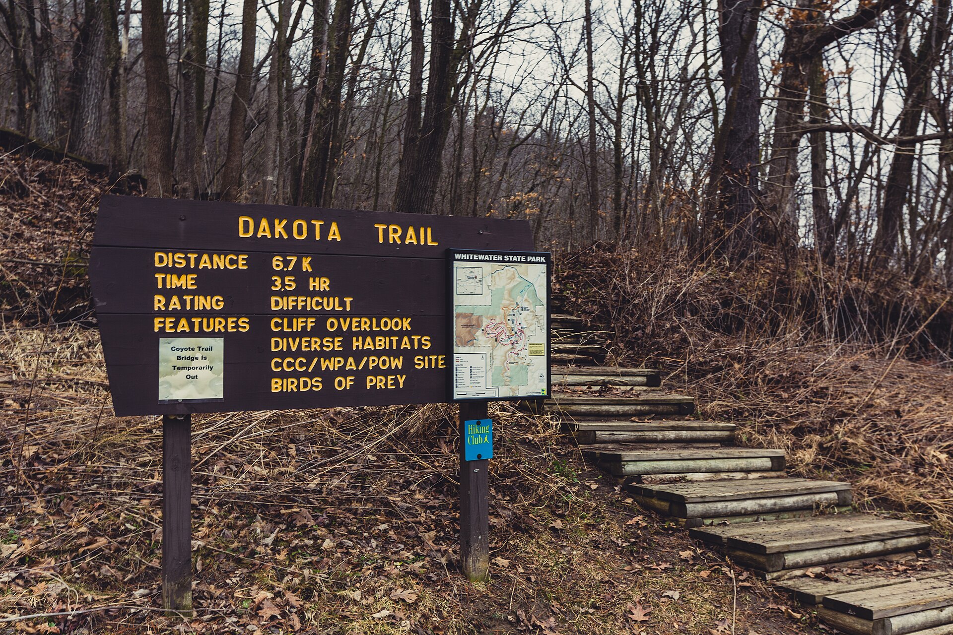 Trail Sign, Whitewater State Park
