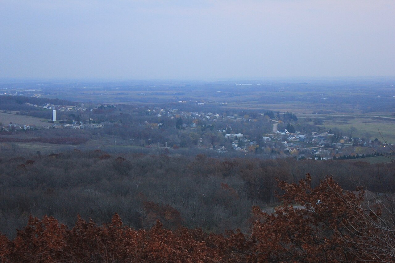 View from the top of east tower