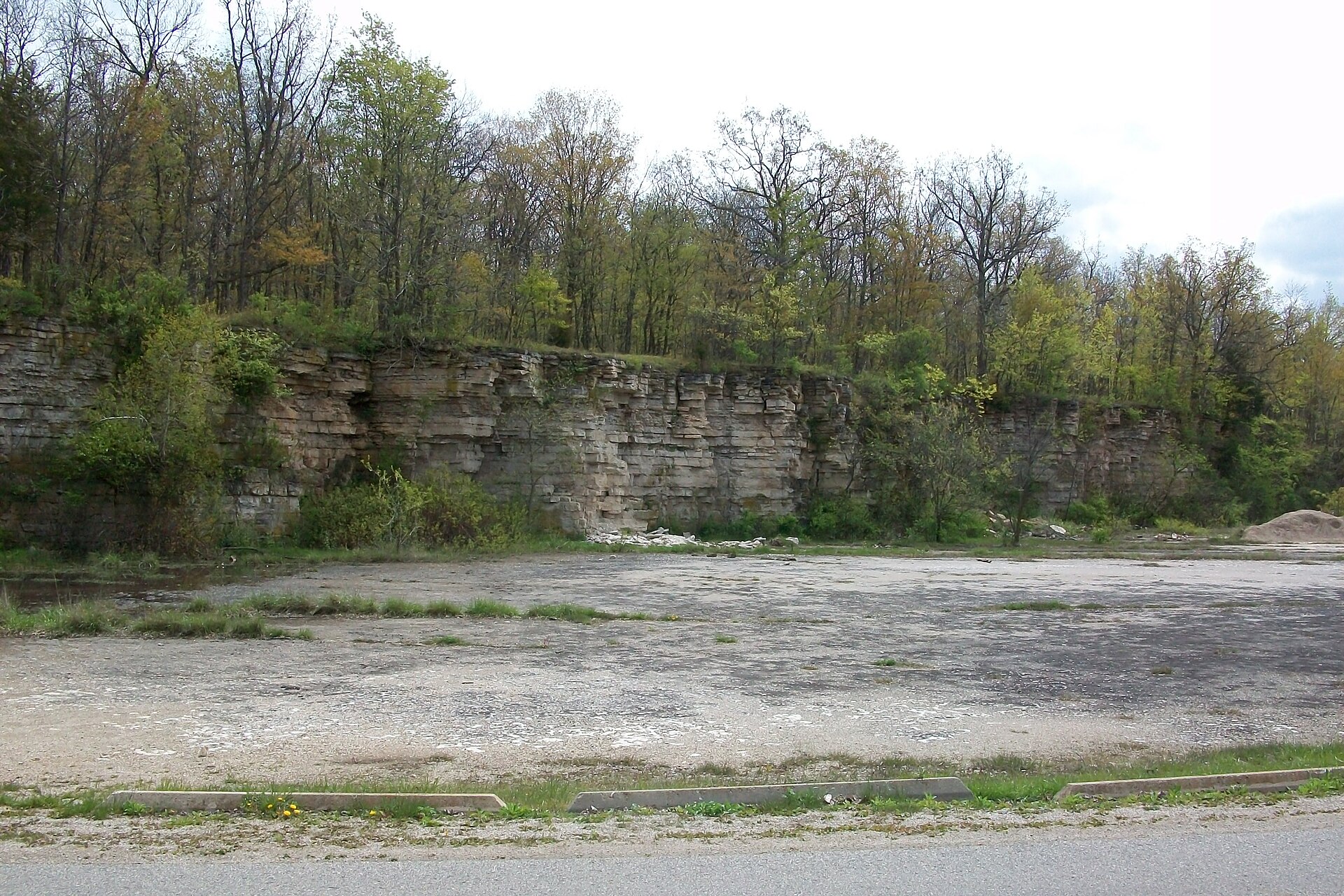High Cliff State Park - View of the cliff faces
