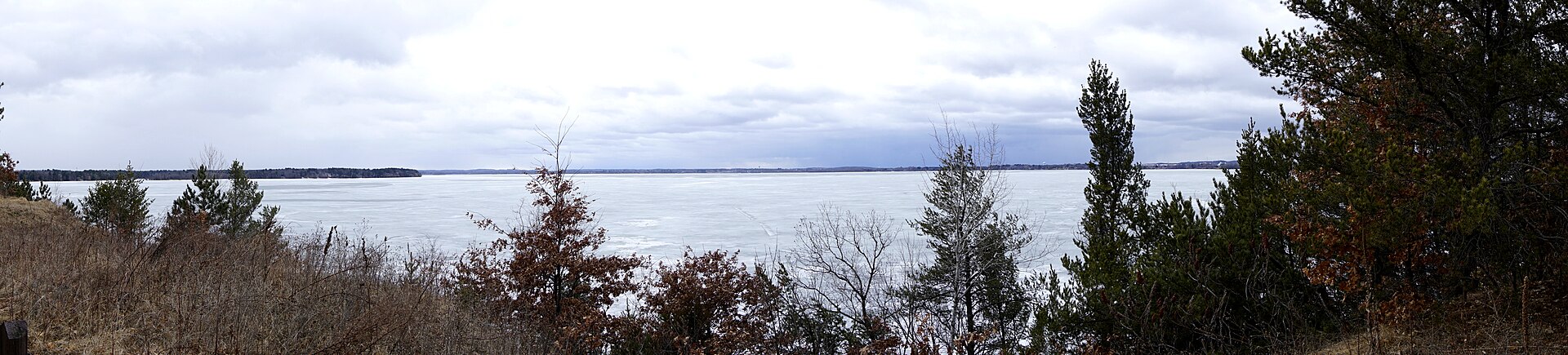 Panoramic view of Lake Wissota from one of the scenic overlooks