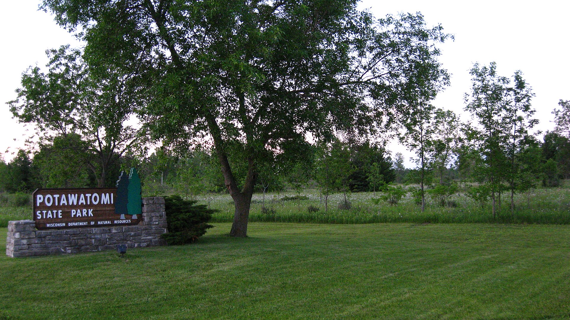 Sign at Potawatomi State Park