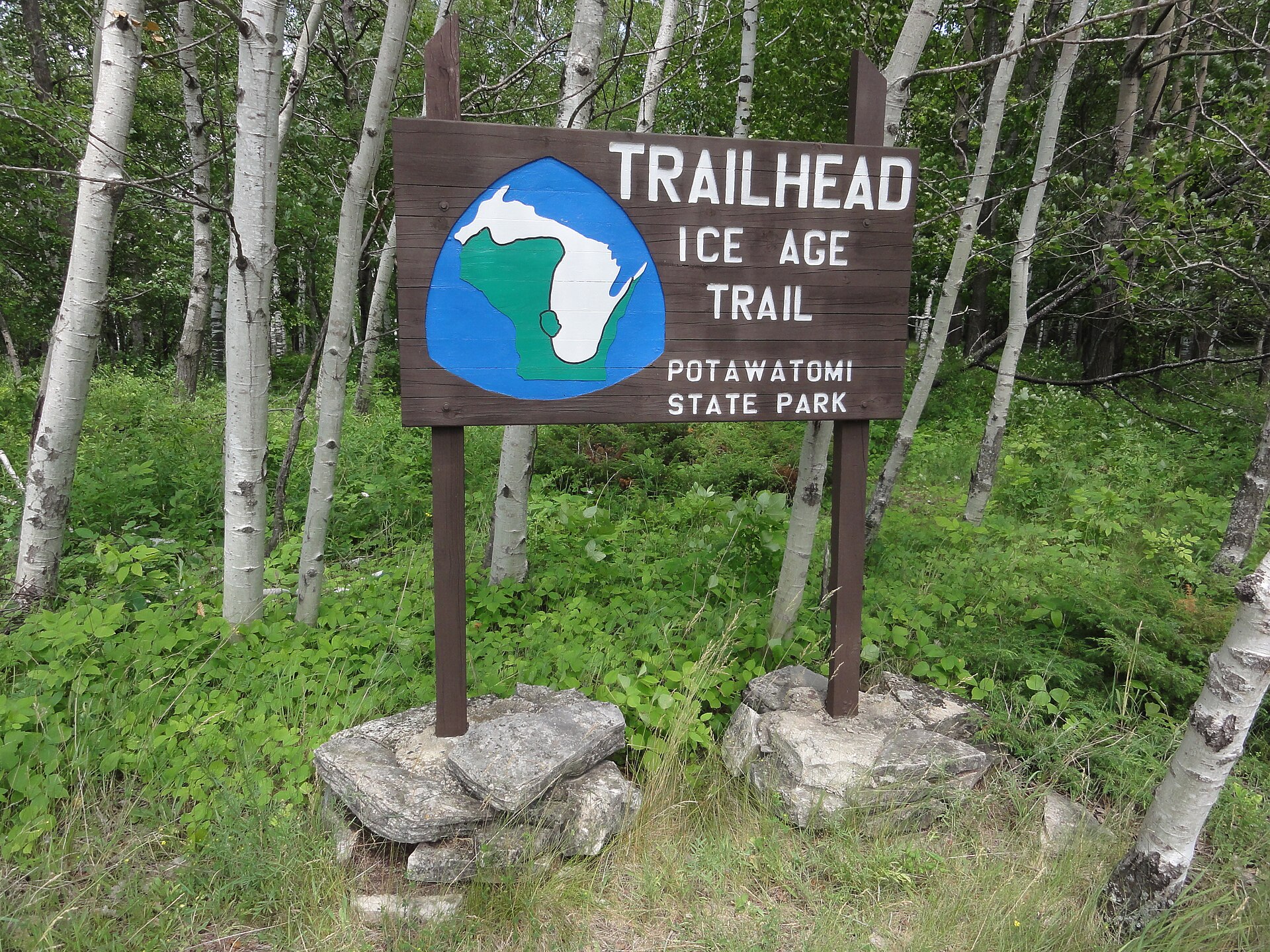 Ice Age Trailhead sign