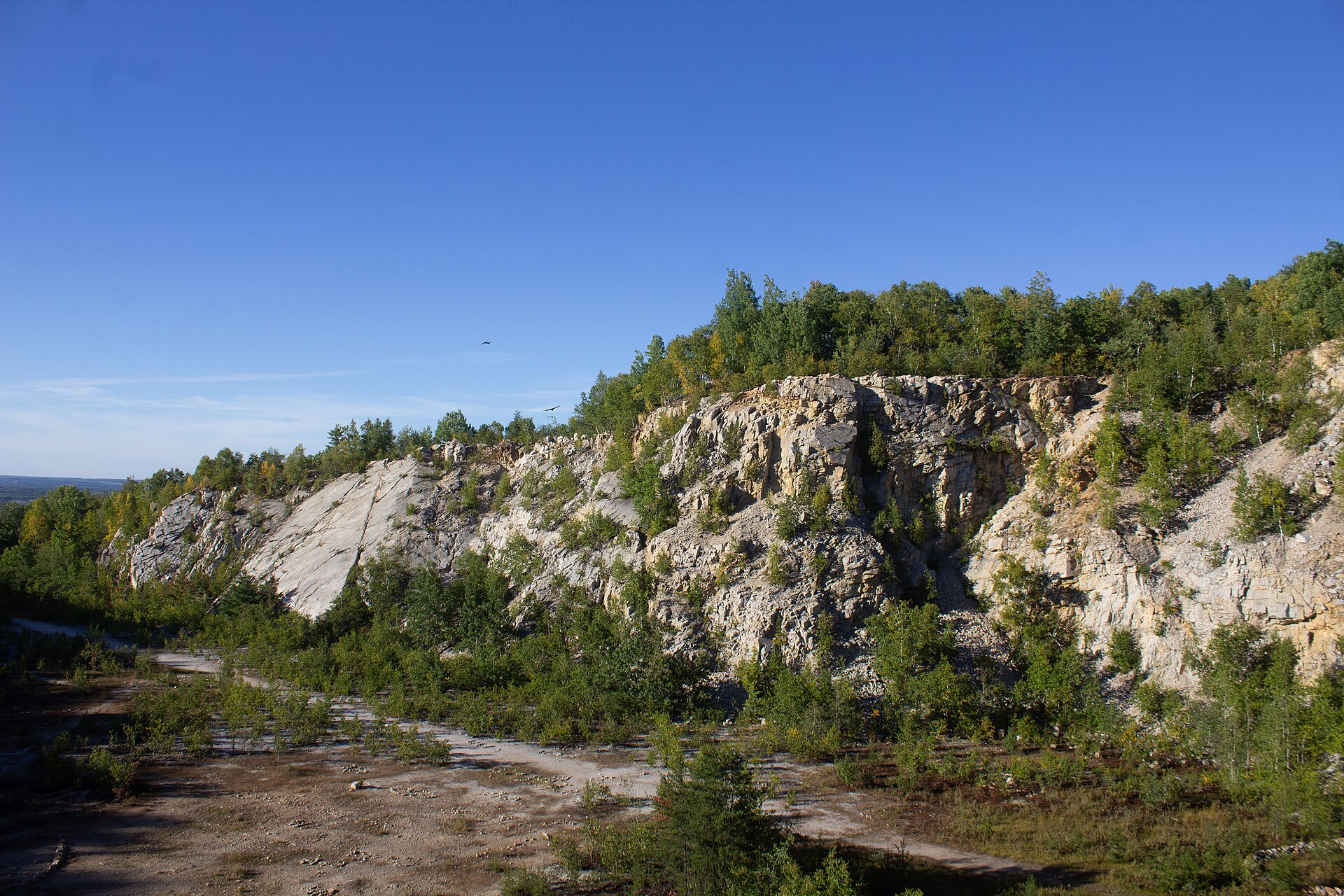 Photo of the quarry on Rib Mountain in Wisconsin